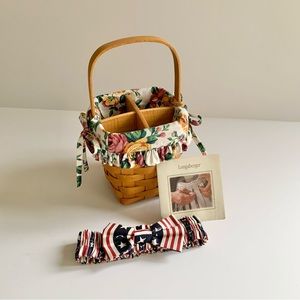 Longaberger medium Peg basket 1997 signed